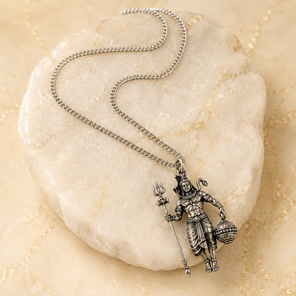 Rudra Hanuman Locket with Chain - (SALE - Buy 1 Get 1)