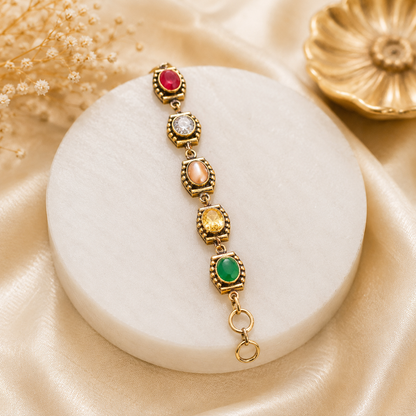 Navshakti Bracelet - 9 Auspicious Navratnas