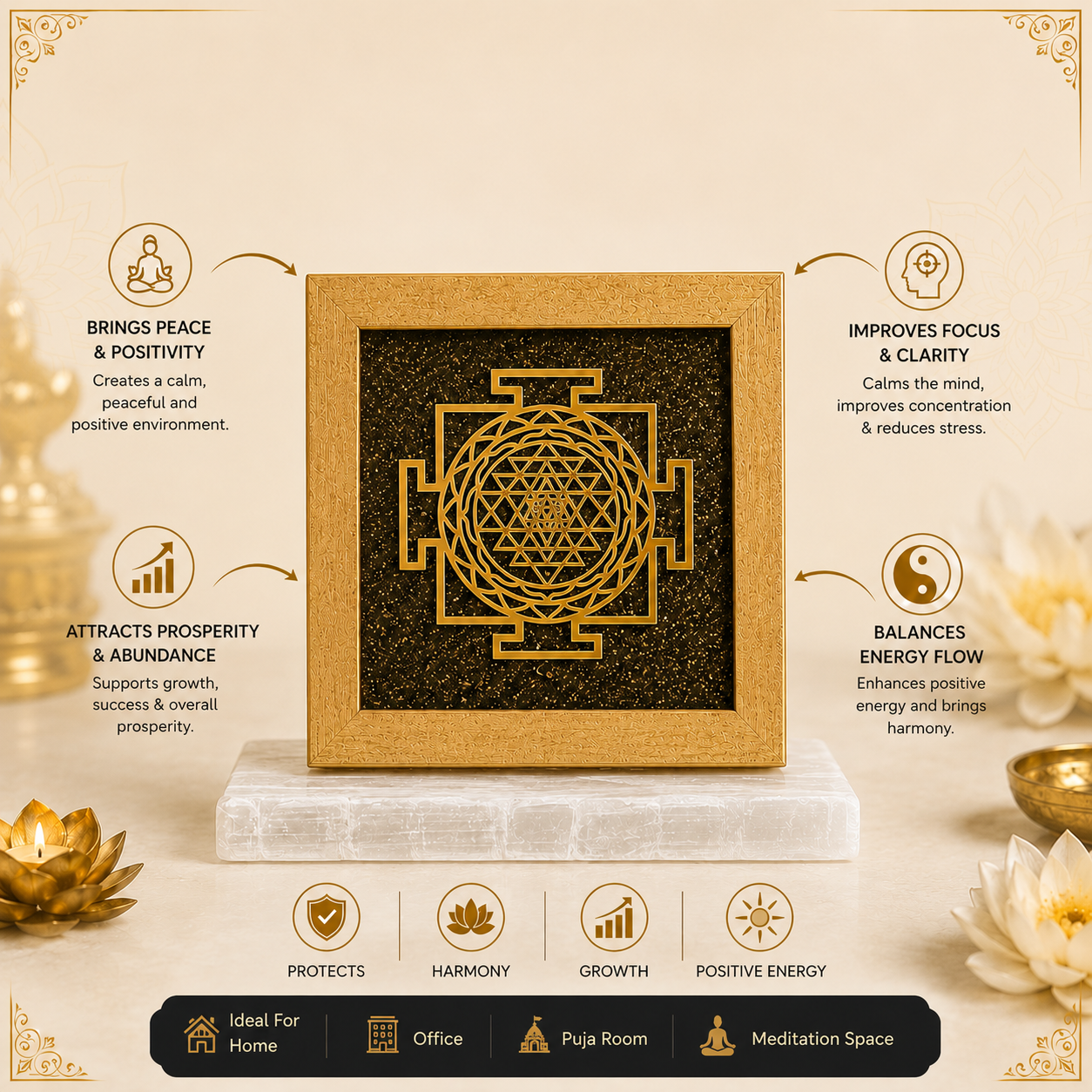 Shri Yantra - Harmony Abundance Fulfilment
