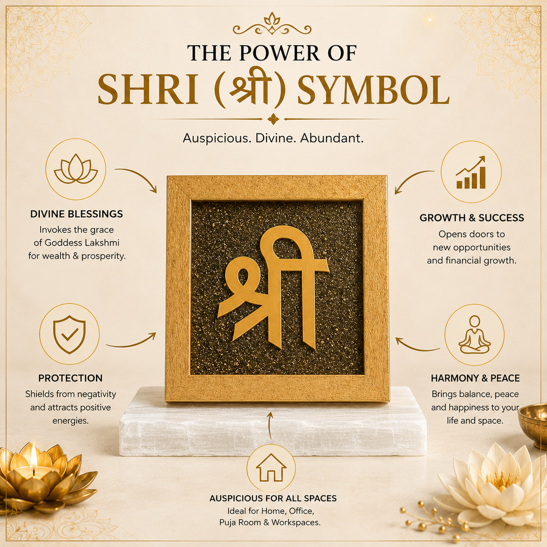 Shri Sacred Symbol - Luck Blessings Harmony