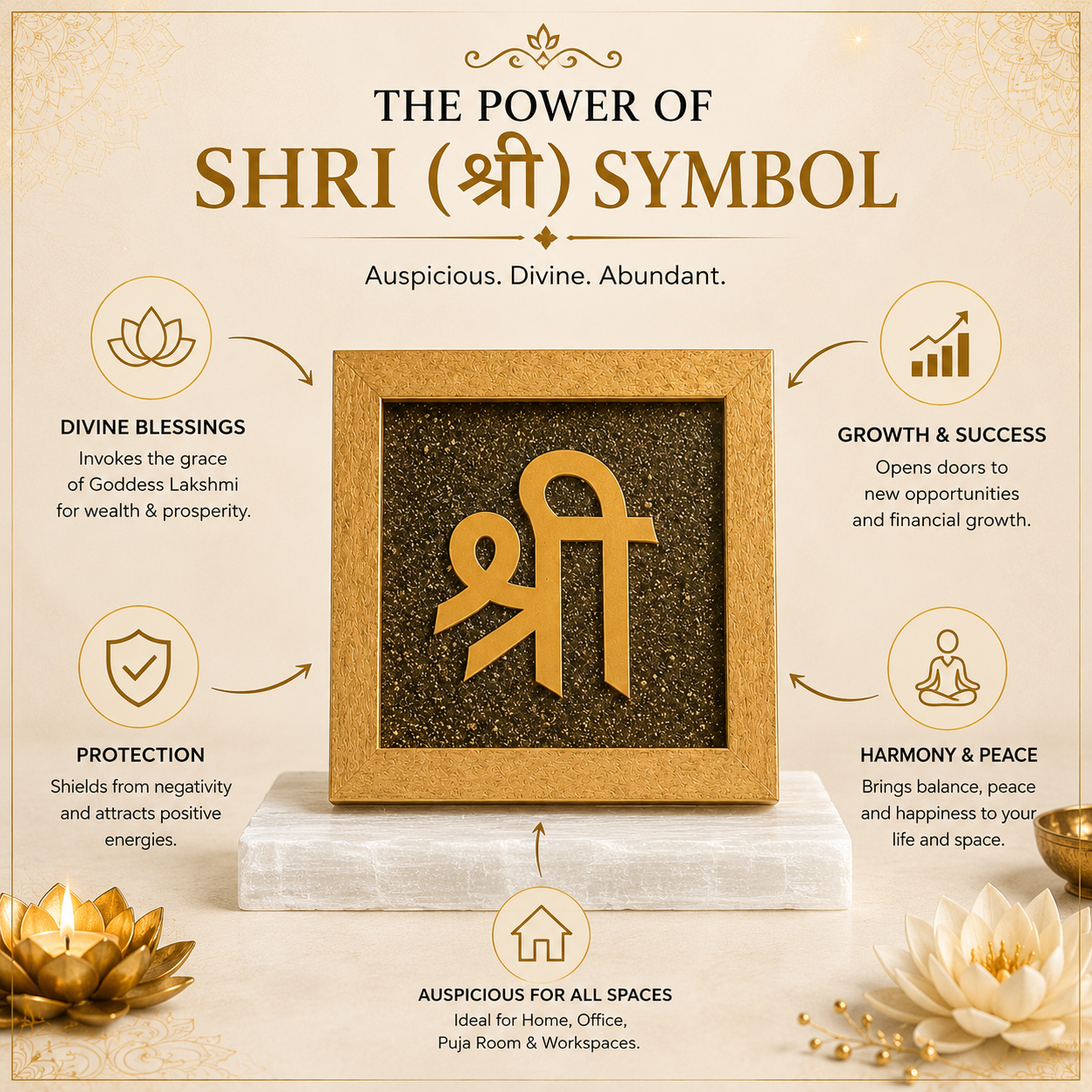 Shri Sacred Symbol - Luck Blessings Harmony
