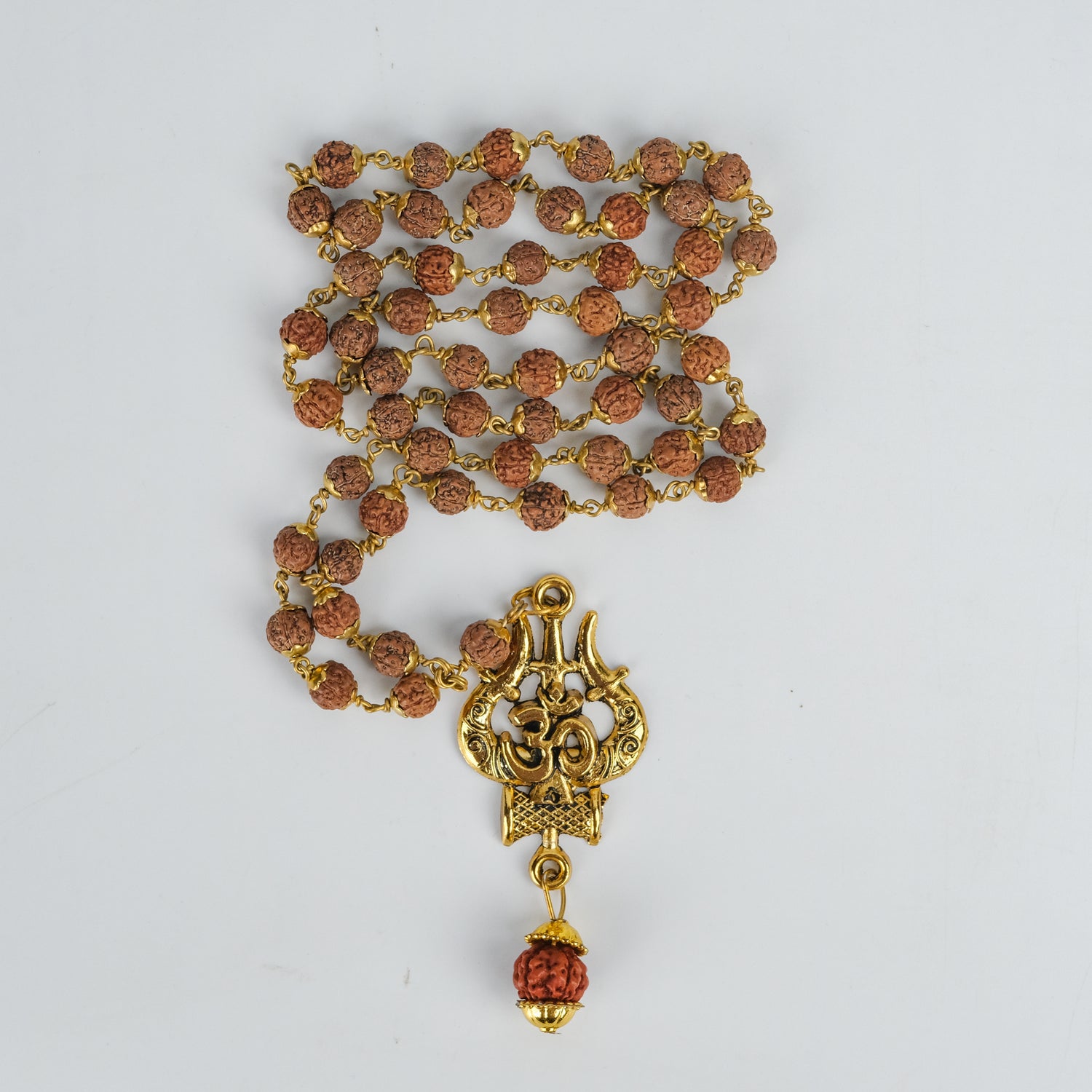 Mahakal Locket with Rudraksha Mala - (SALE - Buy 1 Get 1)