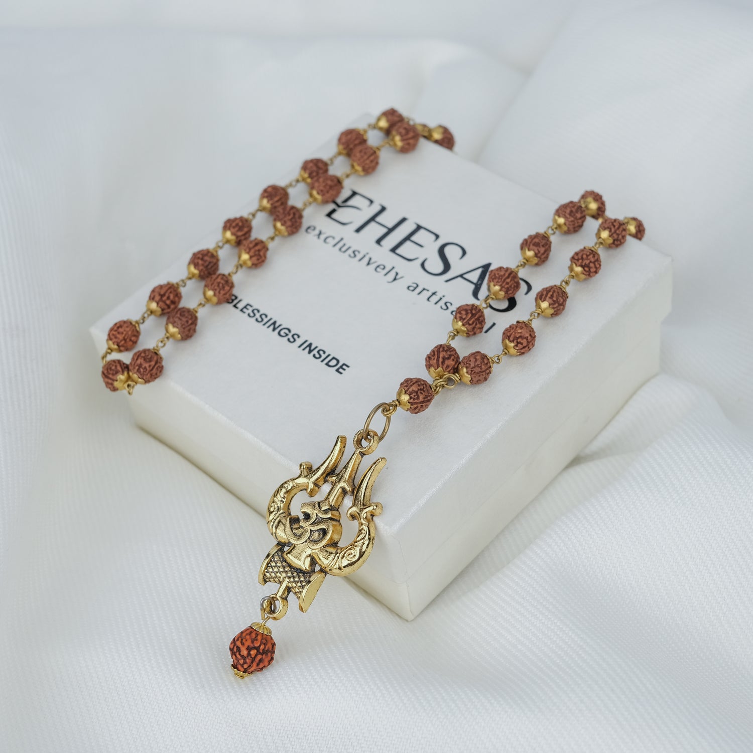 Mahakal Locket with Rudraksha Mala - (SALE - Buy 1 Get 1)