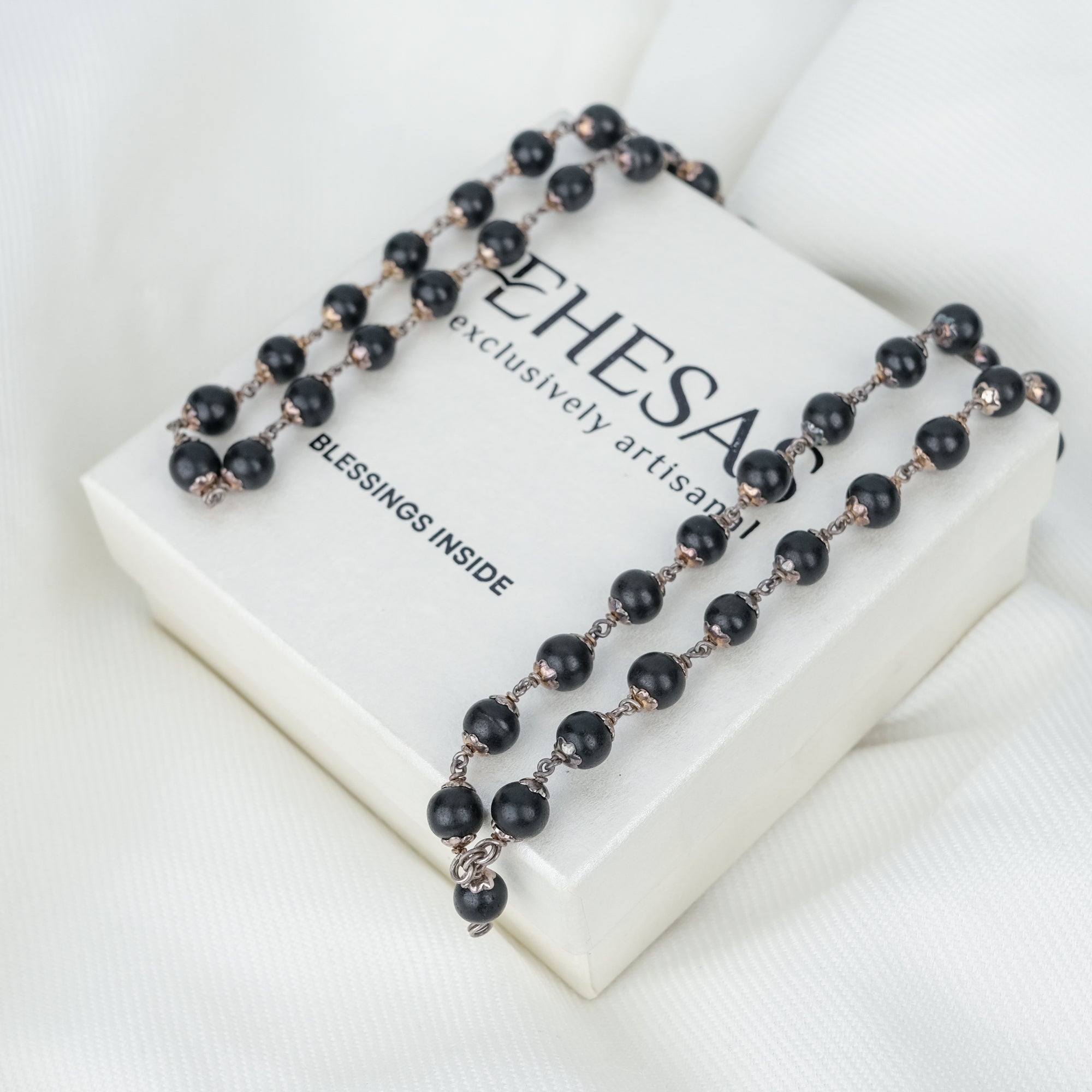 Karungali Mala in Pure Silver