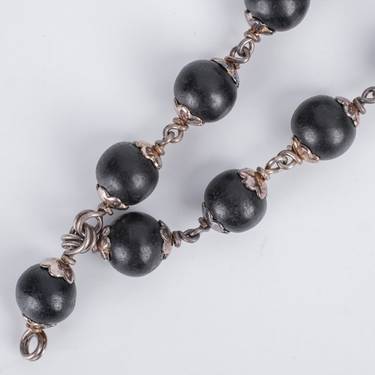 Karungali Mala in Pure Silver