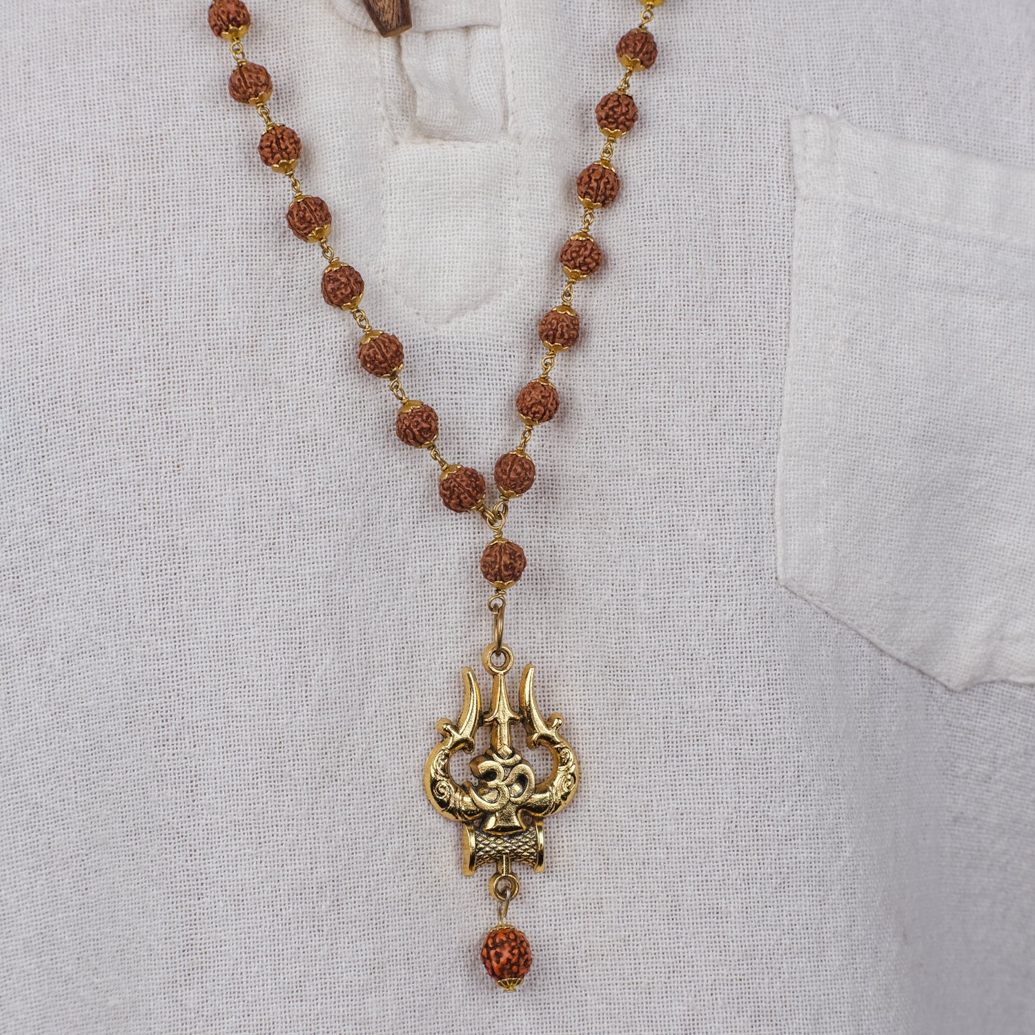 Mahakal Locket with Rudraksha Mala - (SALE - Buy 1 Get 1)