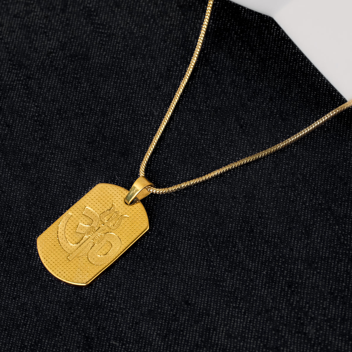 The Resilience Locket With Chain - Om Trishul