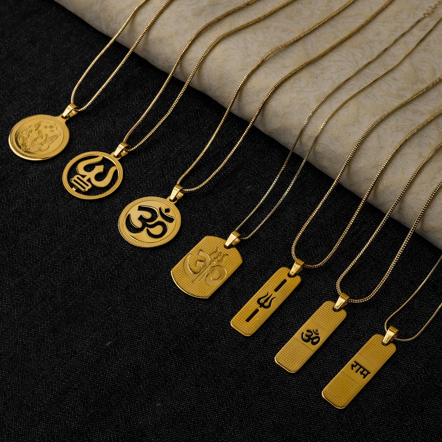 The Resilience Locket With Chain - Om Trishul