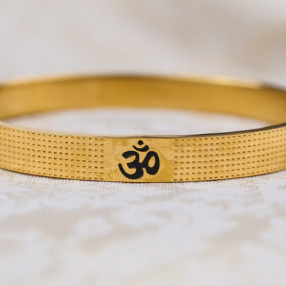 The Resilience Kada ( 18 K Gold Plated ) - Om 3