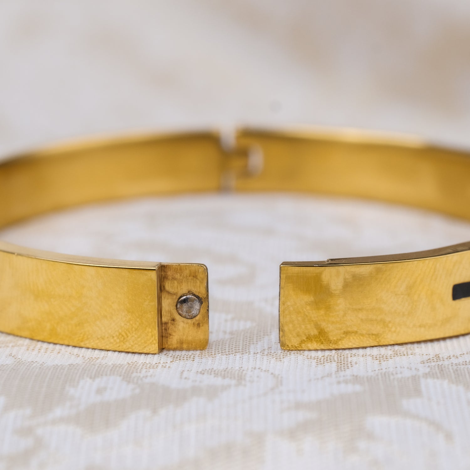 The Resilience Kada ( 18 K Gold Plated ) - Om 2