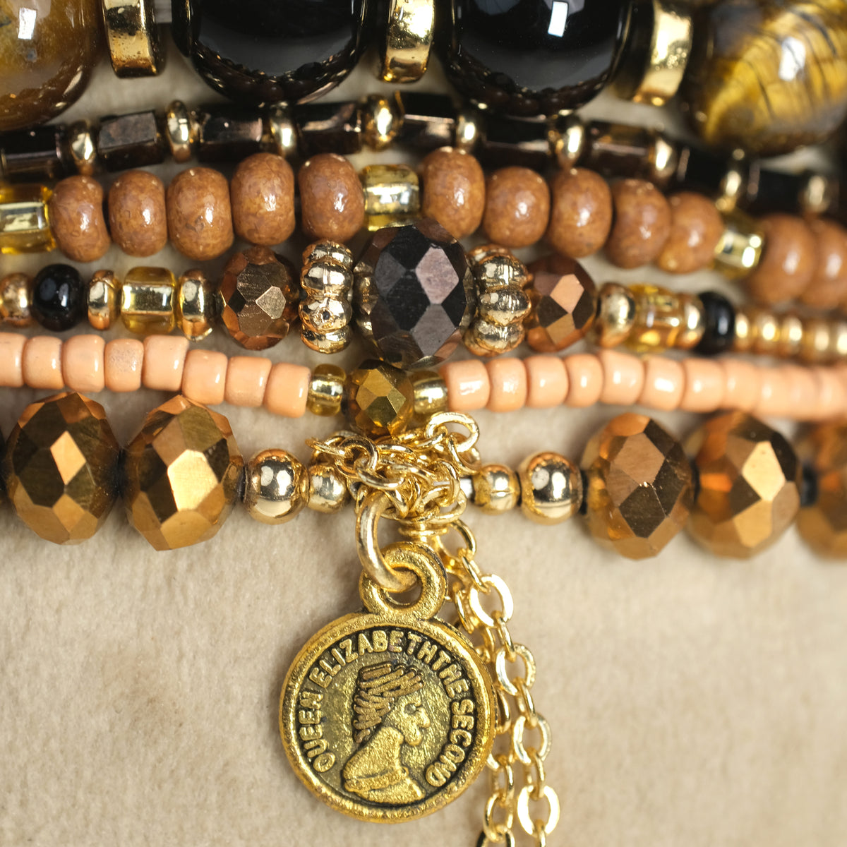 Tiger Eye ( Set of 6 Bracelets )