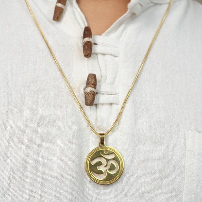 The Resilience Locket With Chain - Om