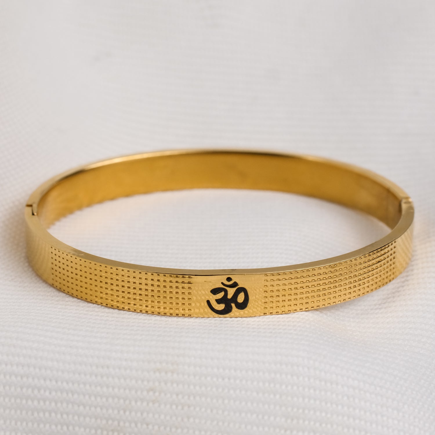 The Resilience Kada ( 18 K Gold Plated ) - Om 3