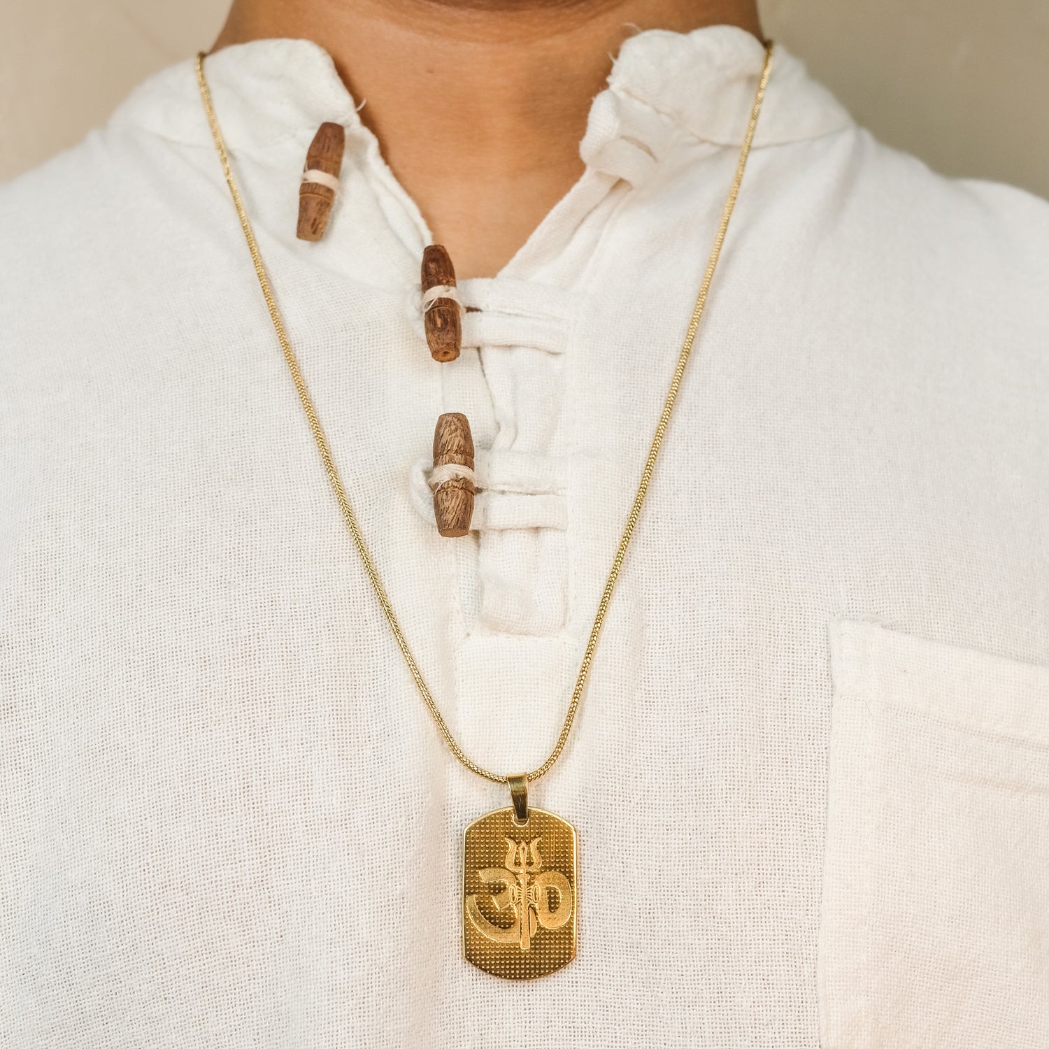 The Resilience Locket With Chain - Om Trishul