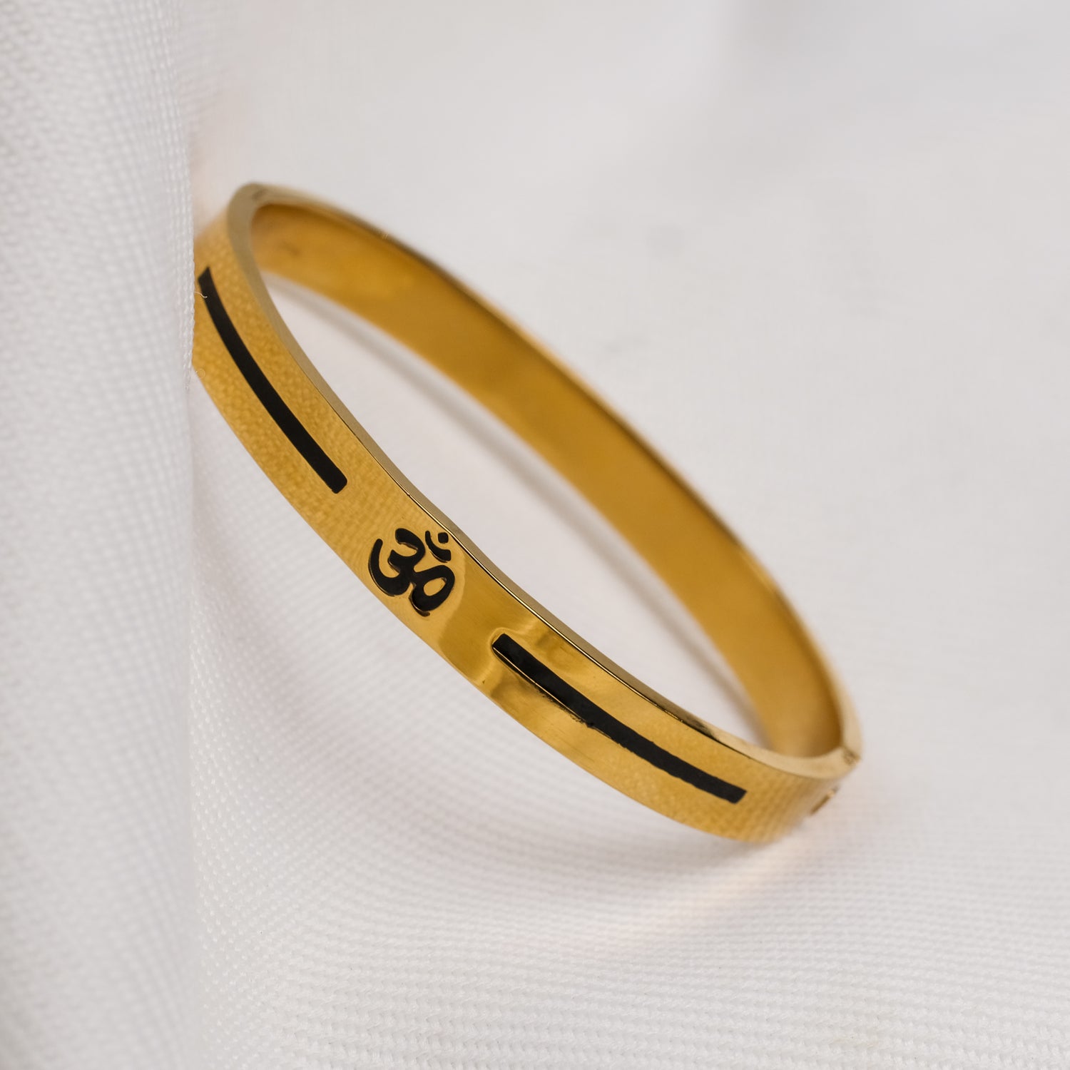 The Resilience Kada ( 18 K Gold Plated ) - Om 2
