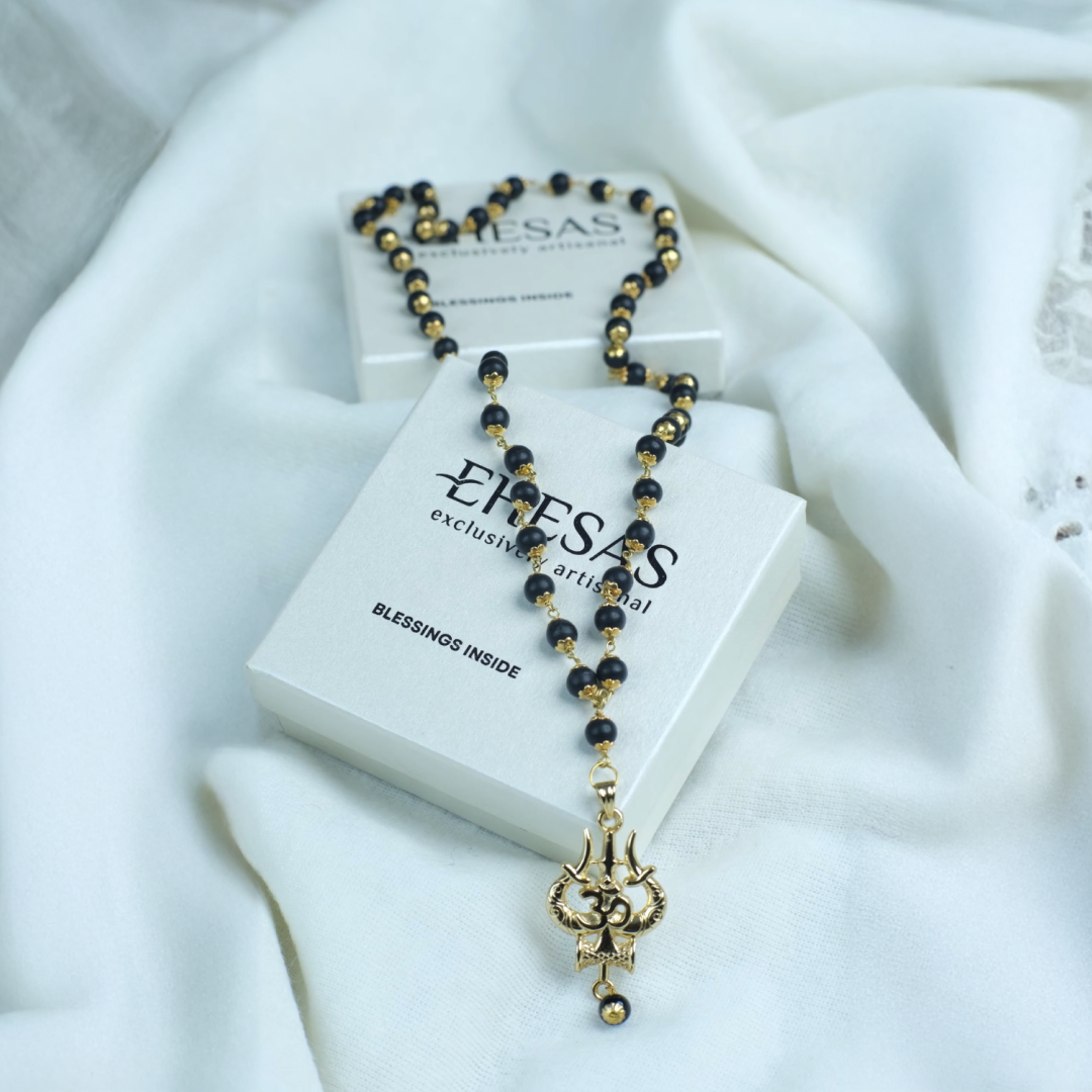 The Original Karungali Mala with 18 K Gold Plating