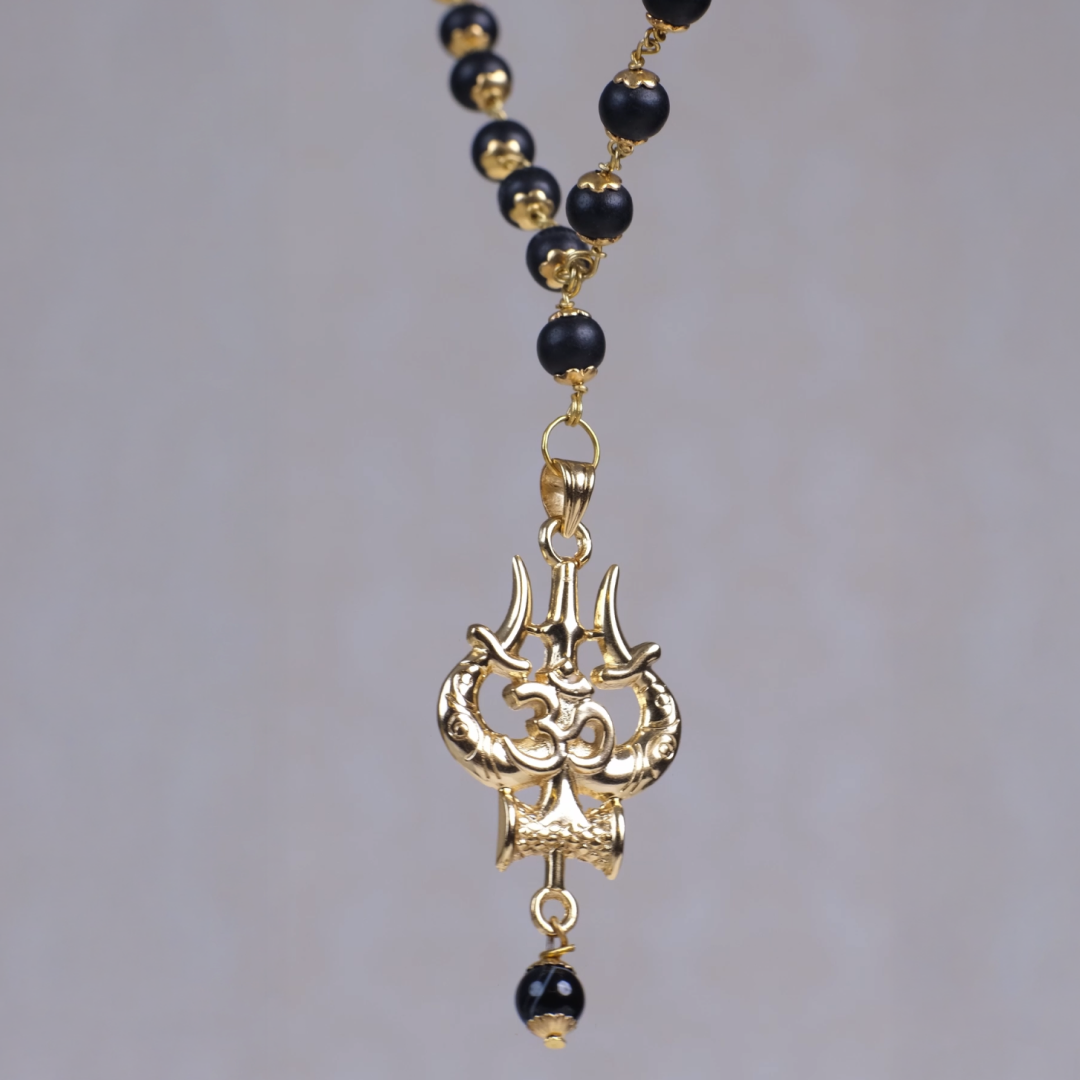 The Original Karungali Mala with 18 K Gold Plating