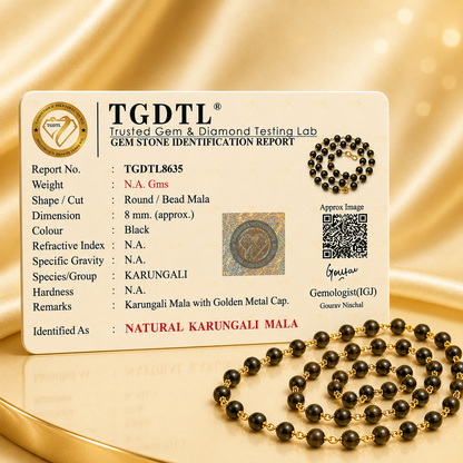 The Original Karungali Mala with 18 K Gold Plating - (SALE - Buy 1 Get 1)