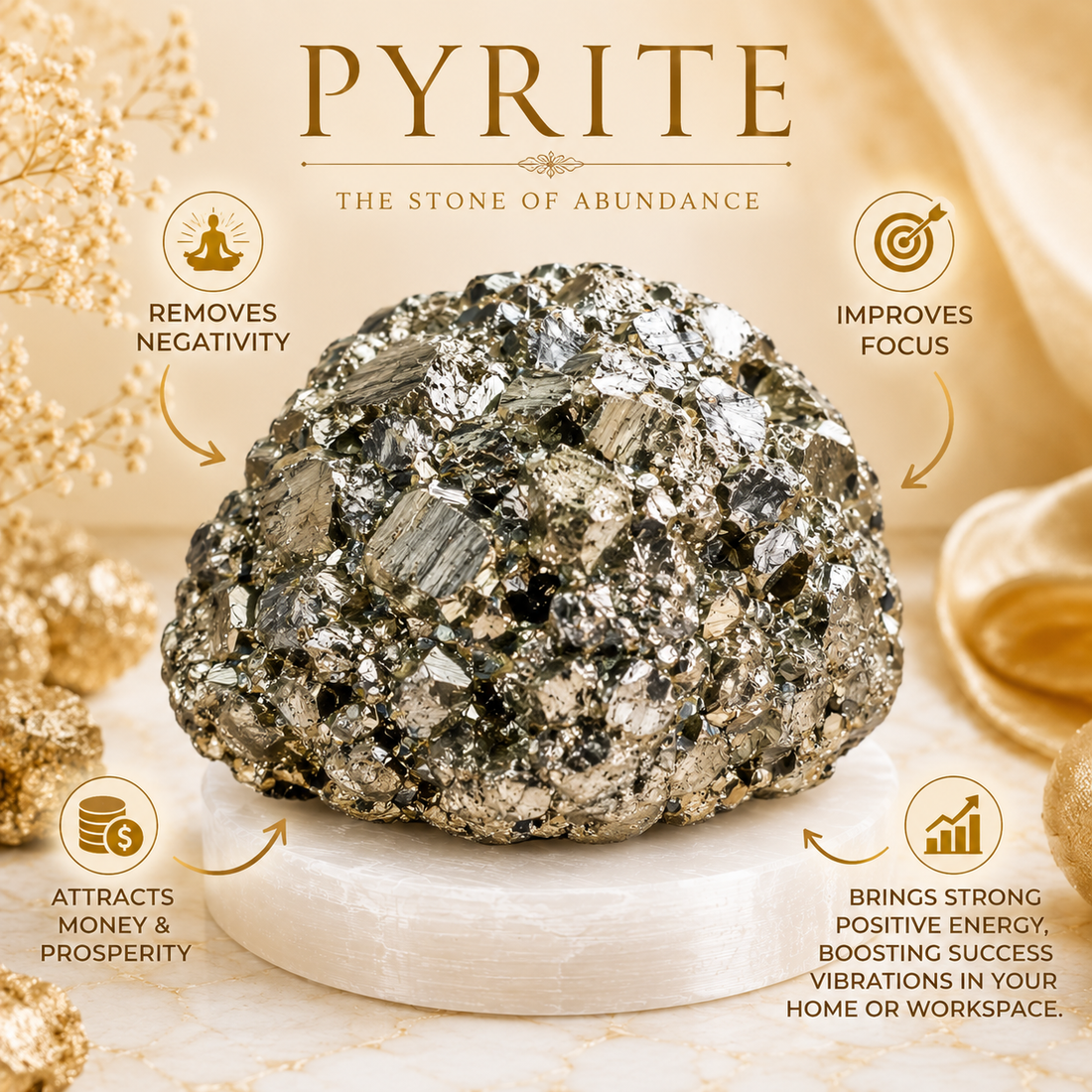 RAW PYRITE STONE