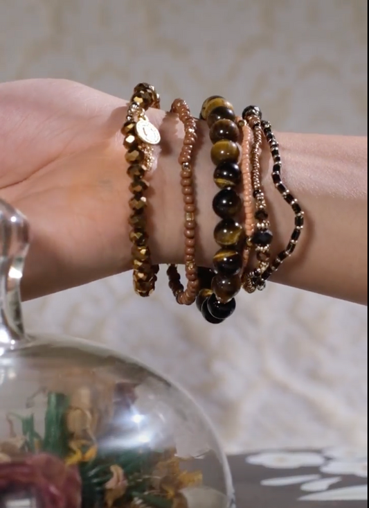 Tiger Eye ( Set of 6 Bracelets )