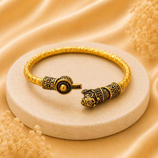 Shiv Nandi Kada  - Gold Plated