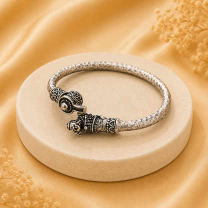Shiv Nandi Kada (Remove all Obstacles) - Silver Plated - (𝐁𝐮𝐲𝟏 𝐆𝐞𝐭𝟏 𝐅𝐫𝐞𝐞)