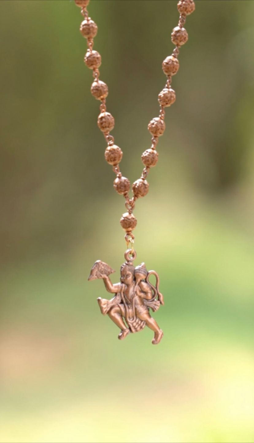 Sankat Mochan Hanuman Mala in Pure Copper