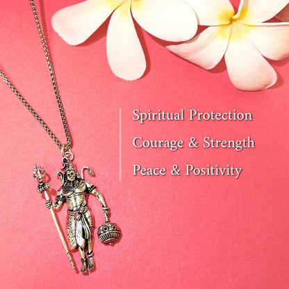 Rudra Hanuman Locket with Chain - (BFCM SALE - Buy 1 Get 1)