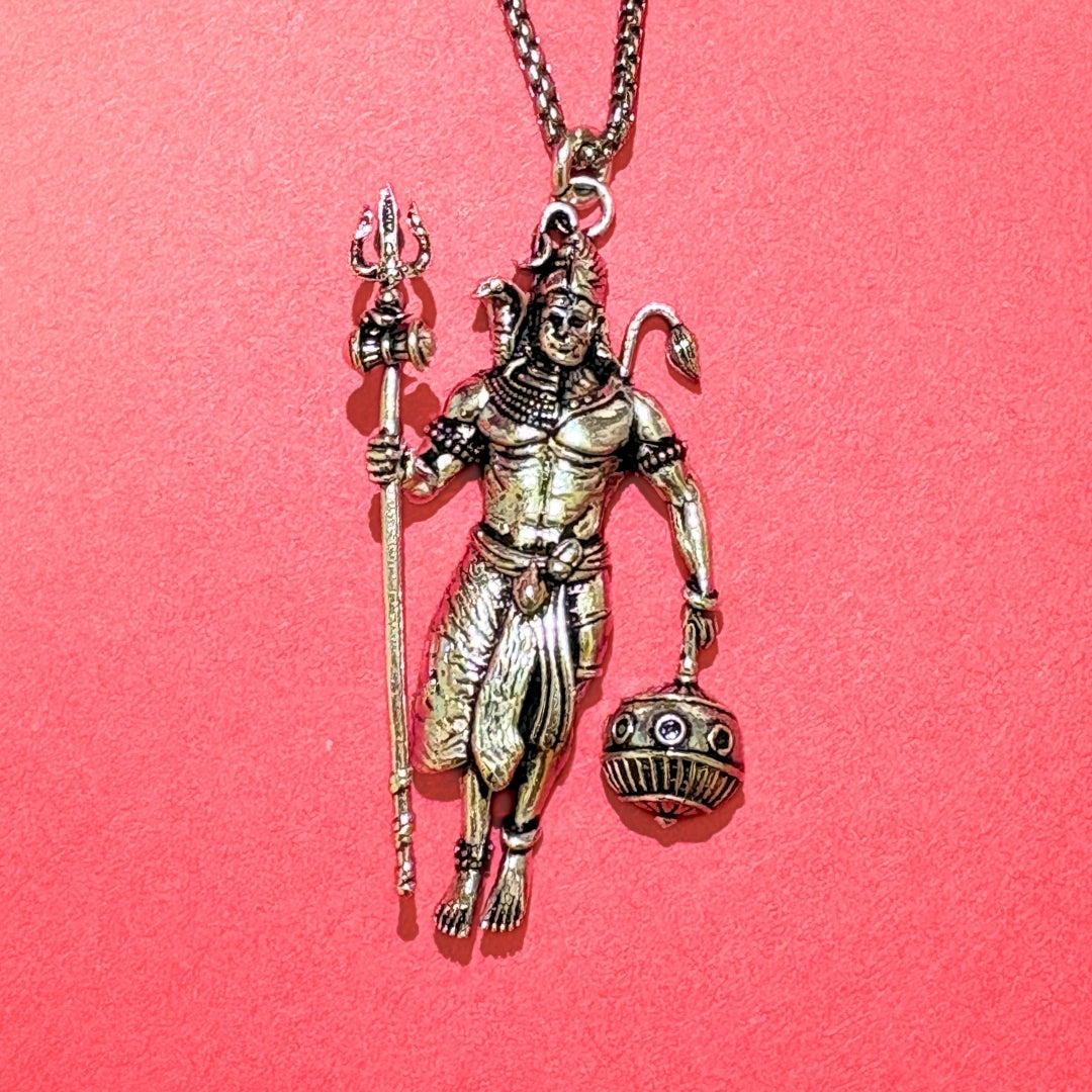Rudra Hanuman Locket with Chain - (BFCM SALE - Buy 1 Get 1)