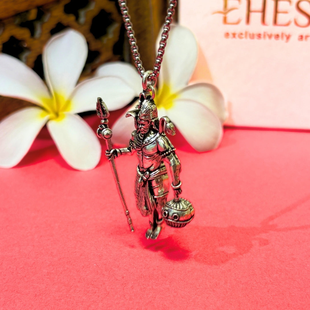 Rudra Hanuman Locket with Chain - (BFCM SALE - Buy 1 Get 1)