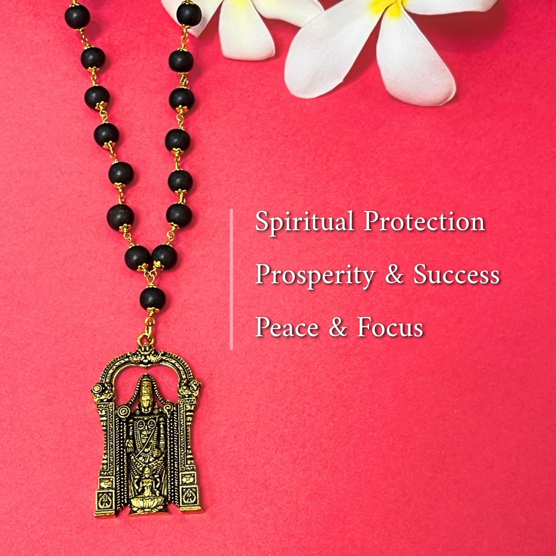 Shri Venkateshwara Mala(Gold Plated) - (BFCM SALE - Buy 1 Get 1)