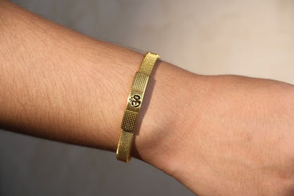 The Resilience Cuff 22k Gold Plated - Om 3