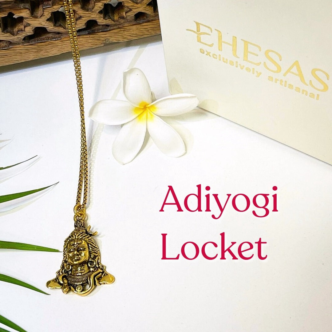 AdiYogi Locket with Chain (24K Gold Plated) - (Buy 1 Get 1)