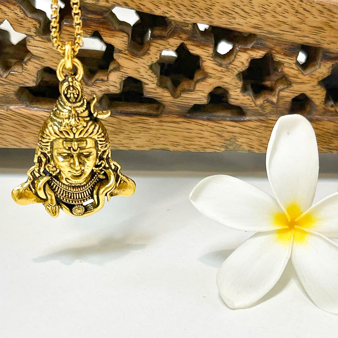 AdiYogi Locket with Chain (24K Gold Plated) - (Buy 1 Get 1)