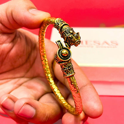 Shiv Nandi Kada (Remove all Obstacles) - Gold Plated  - (𝐁𝐮𝐲𝟏 𝐆𝐞𝐭𝟏 𝐅𝐫𝐞𝐞)