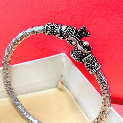 Shiv Nandi Kada (Remove all Obstacles) - Silver Plated - (𝐁𝐮𝐲𝟏 𝐆𝐞𝐭𝟏 𝐅𝐫𝐞𝐞)