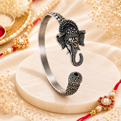 Ganpati Trident Kada – Wisdom, Power &amp; Protection - (𝐁𝐮𝐲𝟏 𝐆𝐞𝐭𝟏 𝐅𝐫𝐞𝐞)