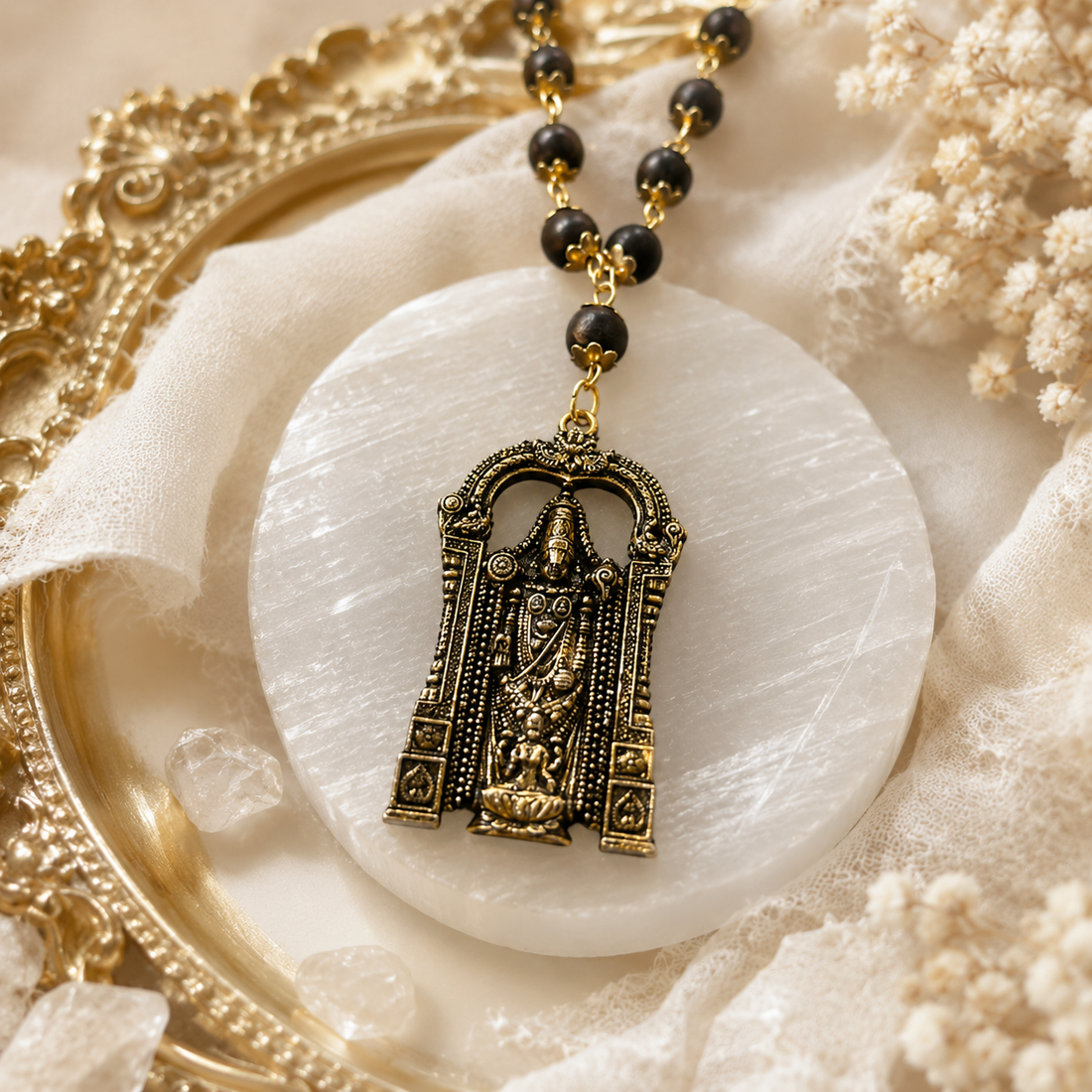 Shri Venkateshwara Mala(Gold Plated) - (SALE - Buy 1 Get 1)