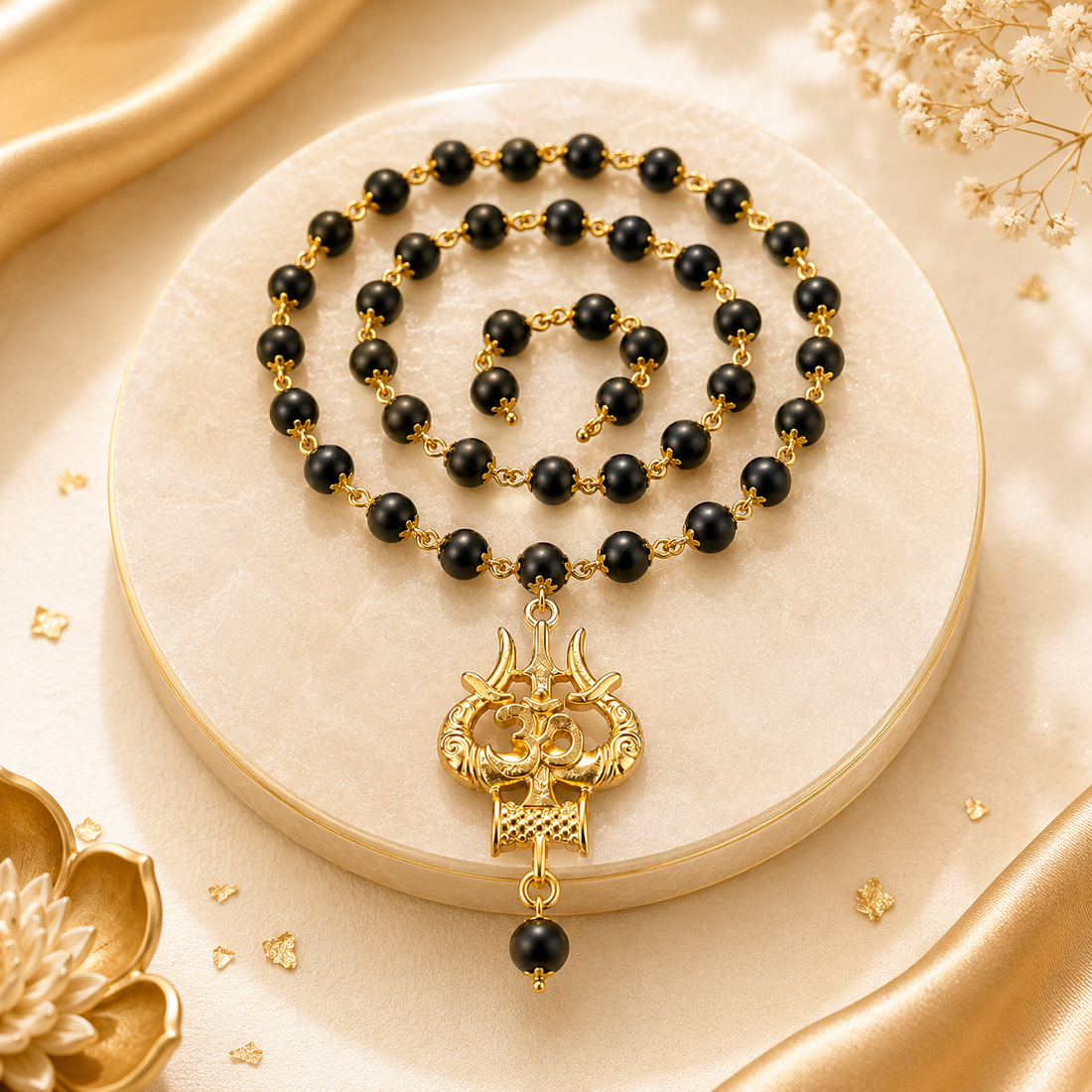 The Original Karungali Mala with 18 K Gold Plating - (SALE - Buy 1 Get 1)
