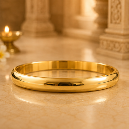 Shakti Kada – 18K Gold Plated (Round)