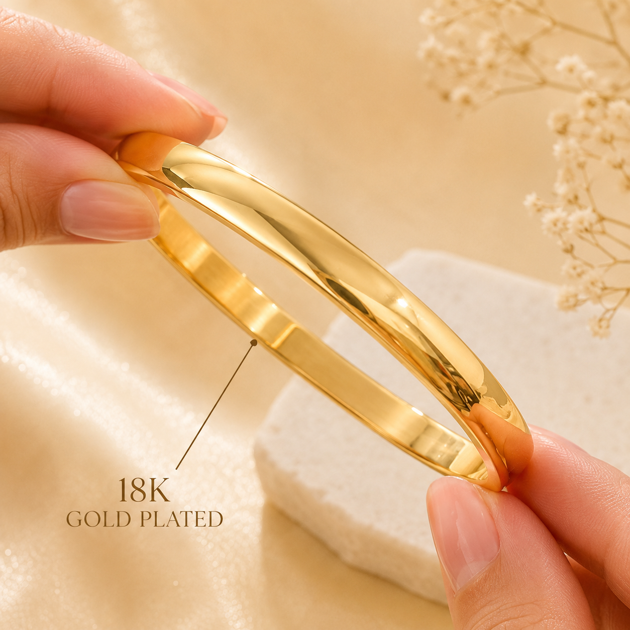 Shakti Kada – 18K Gold Plated (Round) - (SALE - Buy 1 Get 1)